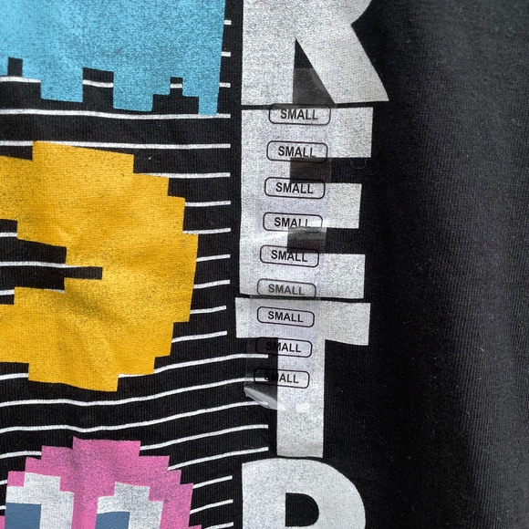 Pac Man Black Retro Vintage 1980 T-Shirt Video Game Inspired - Picture 3 of 5